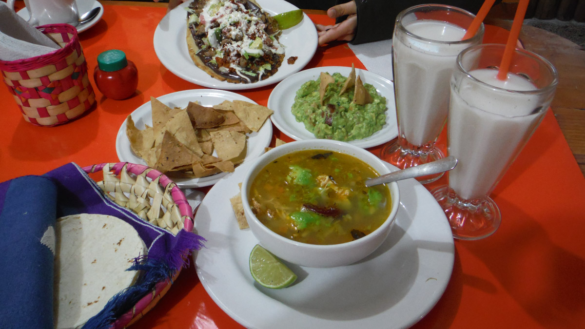 Ruta por Chiapas: Comida mexicana