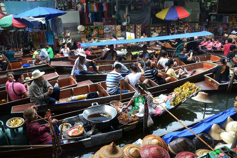 Mercado flotante Bangkok