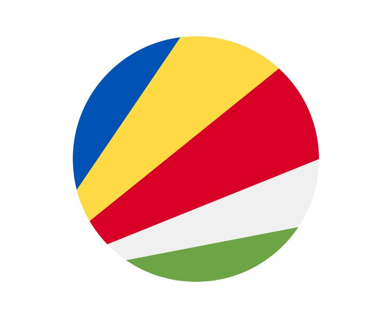 Bandera redonda de Seychelles