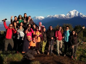 Expedicionarios en Nepal