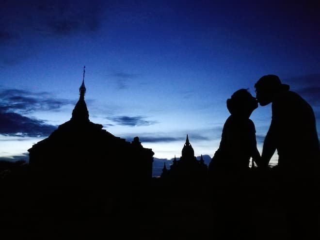 Atardecer en Bagan
