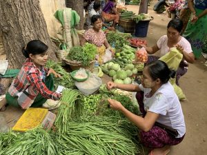 Mercado en Myanmar